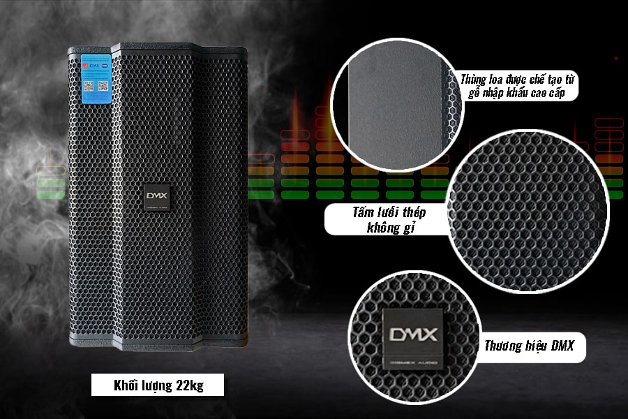 Giao diện thiết kế loa karaoke DMX LK 12 Pro