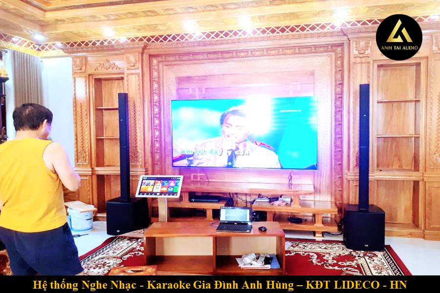 Hệ thống dàn Karaoke gia đình anh Hùng tại KĐT Lideco