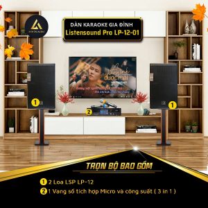 Dàn karaoke gia đình Listensound Pro LP 12-01