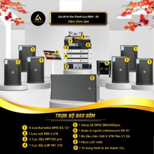 Dàn karaoke kinh doanh DMX 05 cho phòng 28-35m2