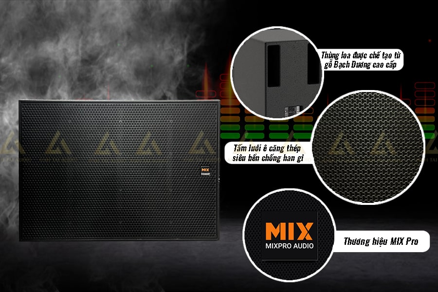 Sub đôi Mixpro M218 Mixpro Audio thiết kế hiện đại 