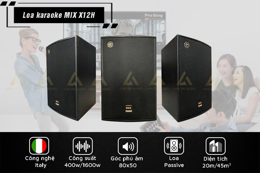 Loa karaoke MIX X12H rất được yêu thích trong gia đình bởi tính năng cũng như thiết kế giúp tôn lên vẻ đẹp của của không gian phòng