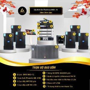Dàn karaoke kinh doanh DMX 15 cho phòng 28-35m2 01
