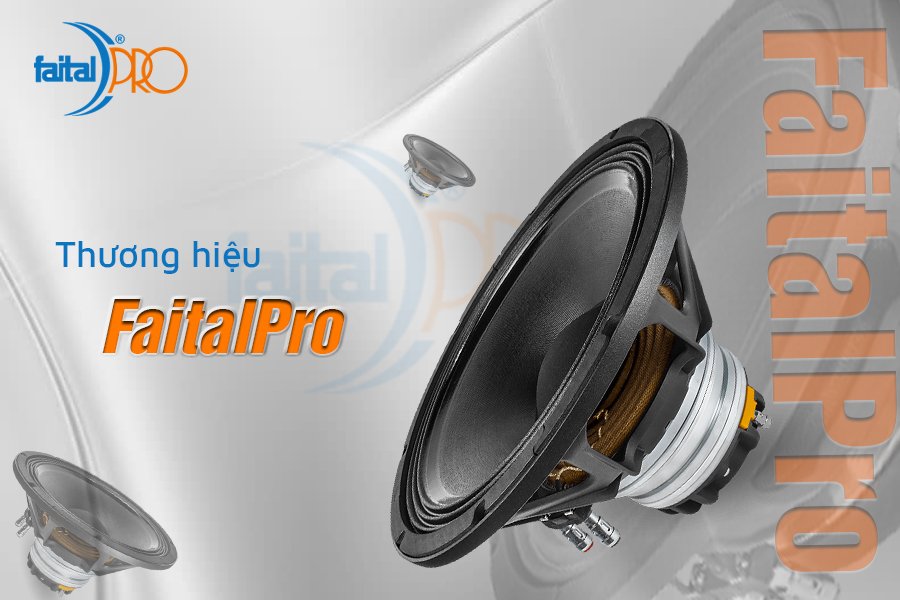 Thương hiệu củ loa FaitalPro được ứng dụng vào nhiều dòng loa nổi tiếng như MixPro
