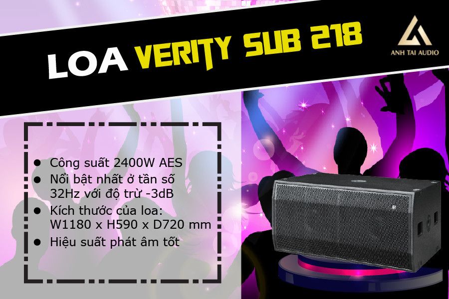 Loa Verity Sub 218