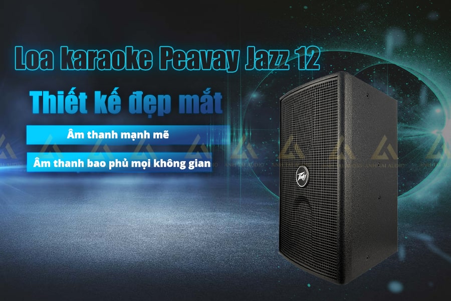 Loa karaoke Peavay Jazz 12 thiết kế đẹp mắt