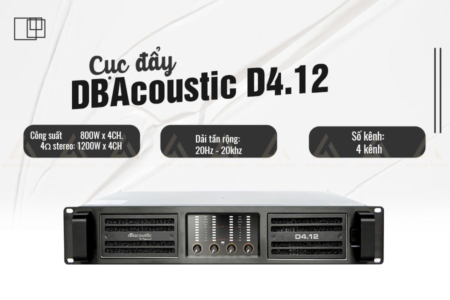Công suất cục đẩy công suất DBAcoustic D4.12