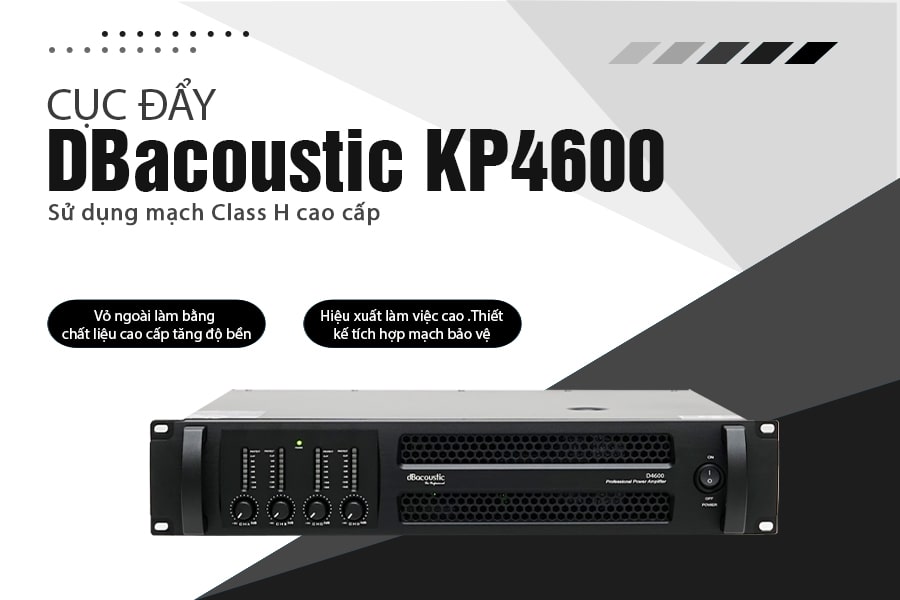 Thiết kế của cục đẩy công suất dBAcoustic D4600