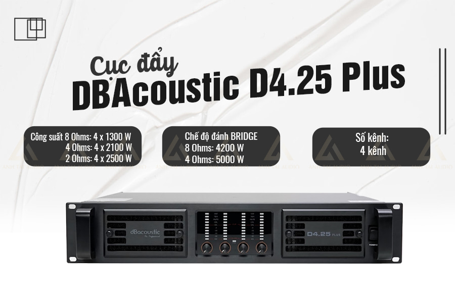 Công suất cục đẩy công suất DBAcoustic D4.25 Plus