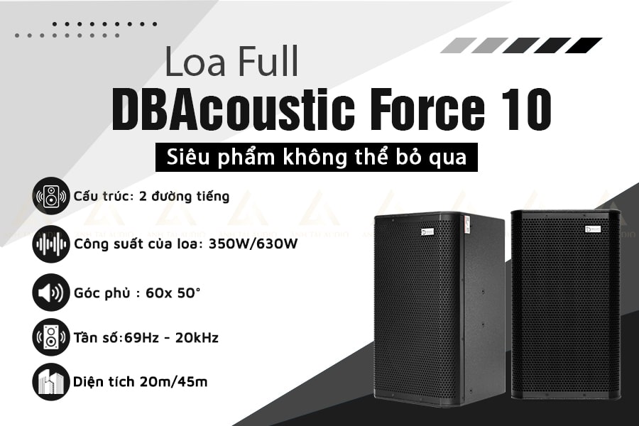 Công suất Loa full DBAcoustic Force 10