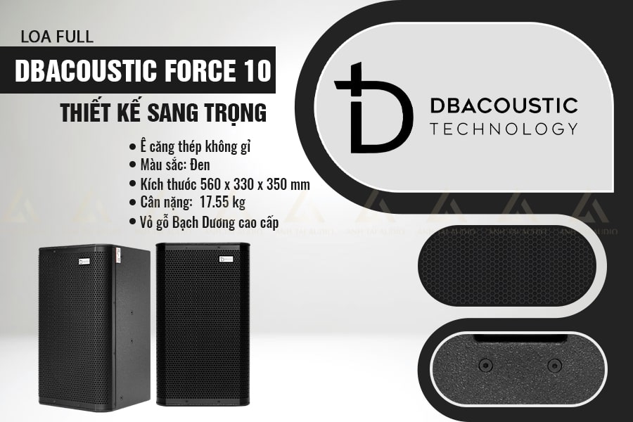 Thiết kế Loa full DBAcoustic Force 10