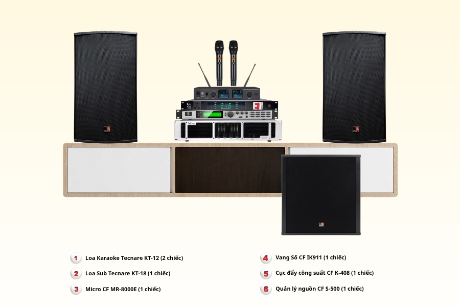 Dàn karaoke gia đình phân khúc cao cấp